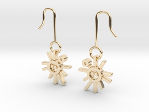 THE SUN GOD_pair in 14k Gold Plated Brass