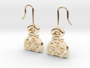 MOON GODESS_pair in 9K Yellow Gold 