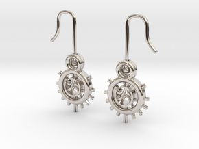GRAND SEAL 2_pair in Rhodium Plated Brass