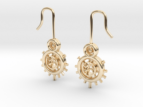 GRAND SEAL 2_pair in 14k Gold Plated Brass