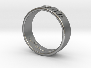 D and M ring in Natural Silver: 8.5 / 58