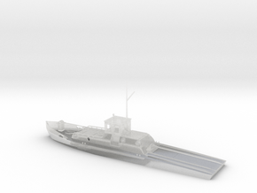 1/87th scale AM-1 Hungarian minelayer boat in Clear Ultra Fine Detail Plastic