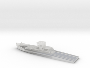 1/144th scale AM-1 Hungarian minelayer boat in Clear Ultra Fine Detail Plastic