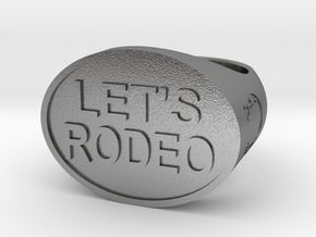 Let's Rodeo Ring in Natural Silver