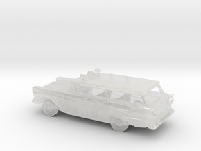 1/87 1957 Ford Custom FireChief Wagon V2 Kit in Clear Ultra Fine Detail Plastic