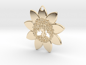 Diana's sylvan sunflower earring in 14k Gold Plated Brass
