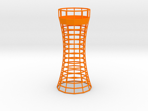 Faro Tealight Holder in Orange Smooth Versatile Plastic