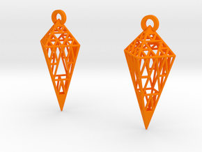 PSRMBH Earrings in Orange Smooth Versatile Plastic
