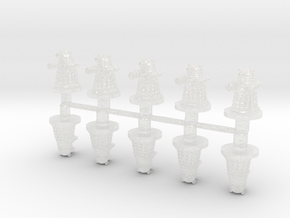 Dalek droids 6mm miniature model set infantry epic in Clear Ultra Fine Detail Plastic