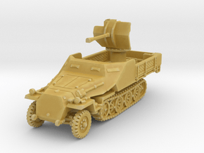 Sdkfz 11/1 Flak 38 (closed) 1/100 in Tan Fine Detail Plastic