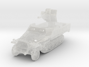 Sdkfz 11/1 Flak 38 (closed) 1/160 in Clear Ultra Fine Detail Plastic