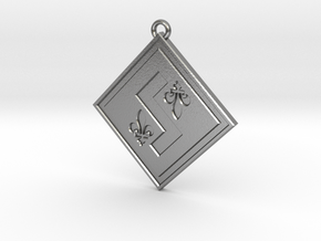 Individual Sovereignty Pendant - Quebec in Natural Silver