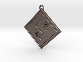 Individual Sovereignty Pendant - Quebec in Polished Bronzed-Silver Steel