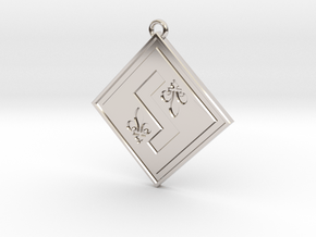Individual Sovereignty Pendant - Quebec in Rhodium Plated Brass