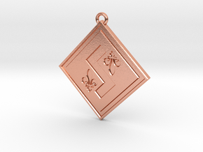 Individual Sovereignty Pendant - Quebec in Natural Copper