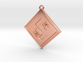 Individual Sovereignty Pendant - Quebec in Polished Copper