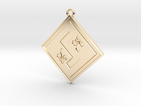 Individual Sovereignty Pendant - Quebec in 9K Yellow Gold 