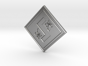 Individual Sovereignty Charm - Quebec in Natural Silver