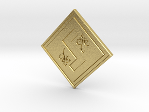 Individual Sovereignty Charm - Quebec in Natural Brass