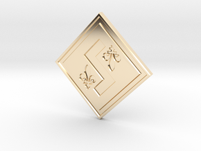 Individual Sovereignty Charm - Quebec in 14k Gold Plated Brass