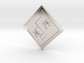 Individual Sovereignty Charm - Quebec in Rhodium Plated Brass