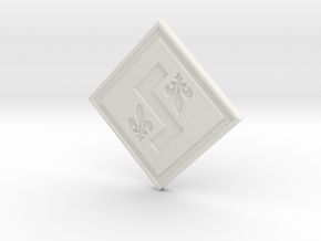 Individual Sovereignty Charm - Quebec in White Natural Versatile Plastic
