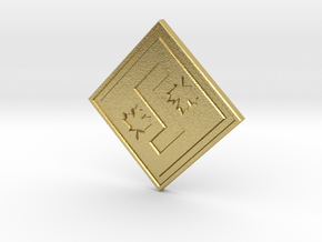 Individual Sovereignty Charm - Canada in Natural Brass