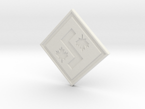 Individual Sovereignty Charm - Canada in White Natural Versatile Plastic