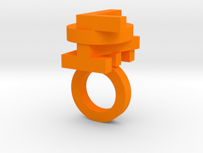LovePump_v1_10US in Orange Smooth Versatile Plastic: 10 / 61.5