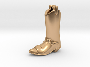 Cowboy's boot in Polished Bronze