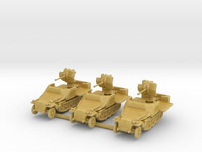 Sdkfz 11/1 Flak 38 (open) (x3) 1/285 in Tan Fine Detail Plastic