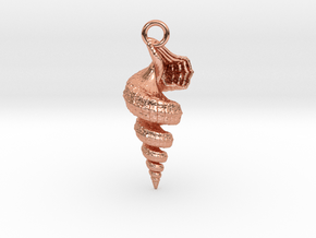 Shell Pendant in Polished Copper