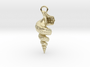 Shell Pendant in 9K Yellow Gold 