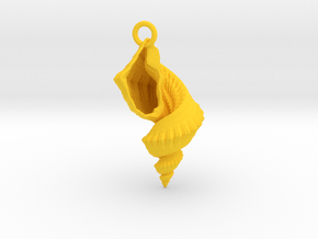 Shell Pendant in Yellow Smooth Versatile Plastic