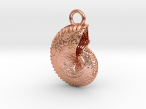 Shell Pendant in Natural Copper
