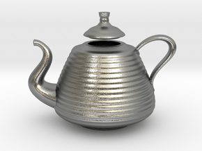Decorative Teapot in Natural Silver (Interlocking Parts)