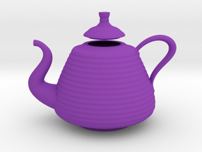 Decorative Teapot in Purple Smooth Versatile Plastic