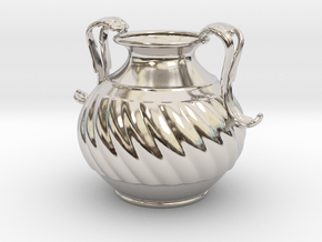 Vase JH1319 in Rhodium Plated Brass