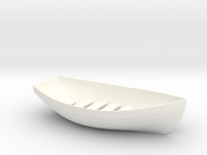 Boat Soap Holder in White Smooth Versatile Plastic