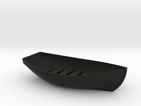 Boat Soap Holder in Black Smooth Versatile Plastic