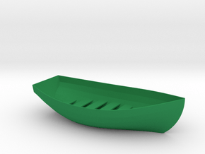 Boat Soap Holder in Green Smooth Versatile Plastic