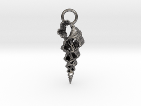 Broken Shell Pendant in Processed Stainless Steel 316L (BJT)