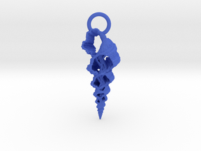 Broken Shell Pendant in Blue Smooth Versatile Plastic