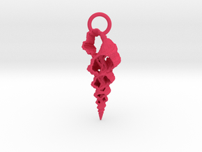 Broken Shell Pendant in Pink Smooth Versatile Plastic