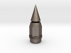 Pencil Penholder in Polished Bronzed-Silver Steel