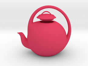 Decorative Teapot in Pink Smooth Versatile Plastic