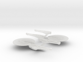 1/40000 USS Excelsior (2009) (2x) in Clear Ultra Fine Detail Plastic