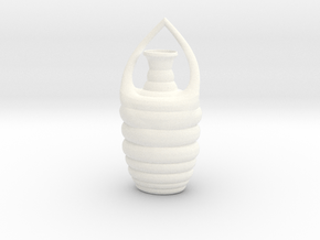 Vase B021908 in White Smooth Versatile Plastic