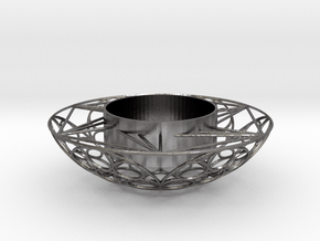 Round Tealight Holder in Processed Stainless Steel 17-4PH (BJT)