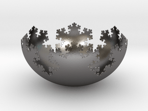 L-System Fractal Bowl in Processed Stainless Steel 17-4PH (BJT)